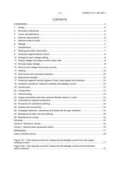IEC 61558-2-15:2011 IEC 61558-2-15:2011 - Safety of transformers, reactors, power supply units and combinations thereof - Part 2-15: Particular requirements and tests for isolating transformers for the supply of medical locations - Page 4 preview