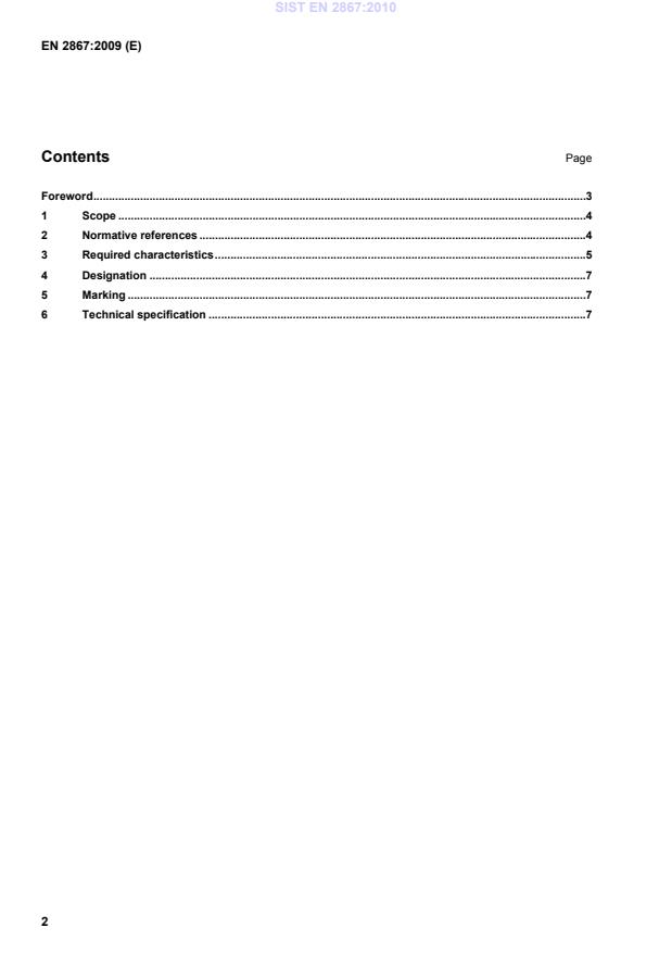 EN 2867:2009 EN 2867:2010 - Page 4 preview