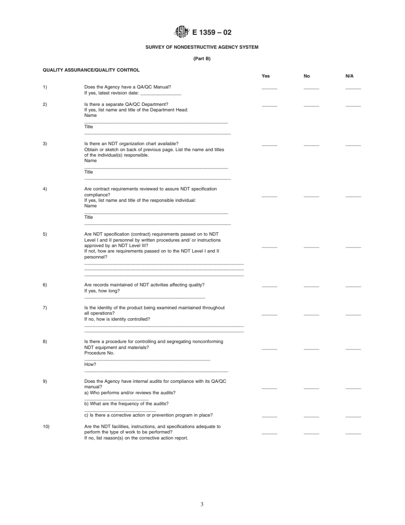 ASTM E1359-02 - Standard Guide for Evaluating Capabilities of Nondestructive Testing Agencies