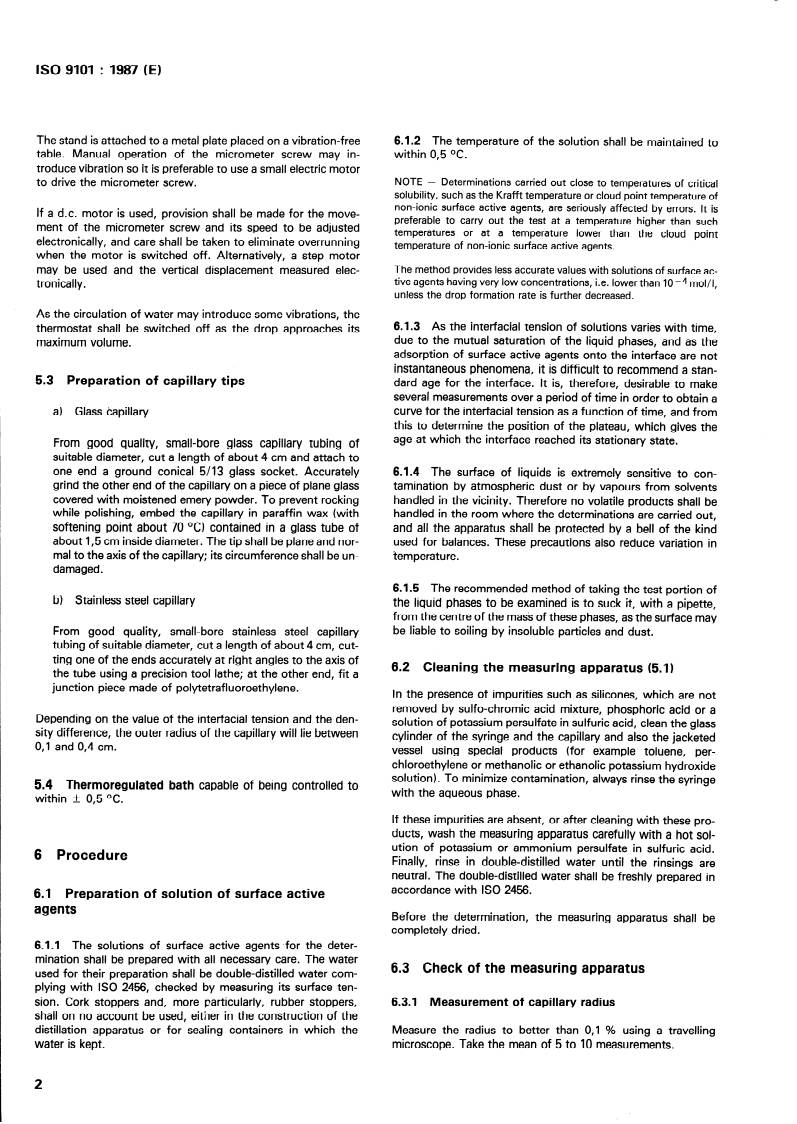 ISO 9101:1987 ISO 9101:1987 - Surface active agents — Determination of interfacial tension — Drop volume method
Released:11/26/1987 - Page 4 preview