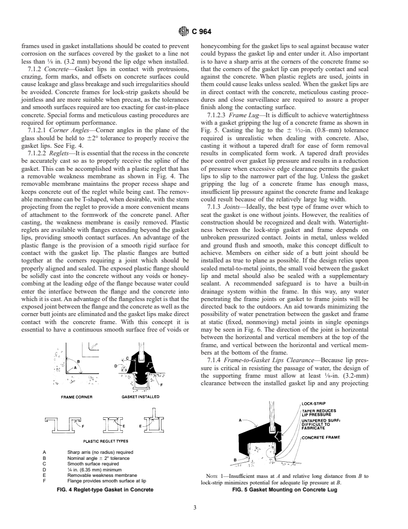 ASTM C964-88(1997) - Standard Guide for Lock-Strip Gasket Glazing