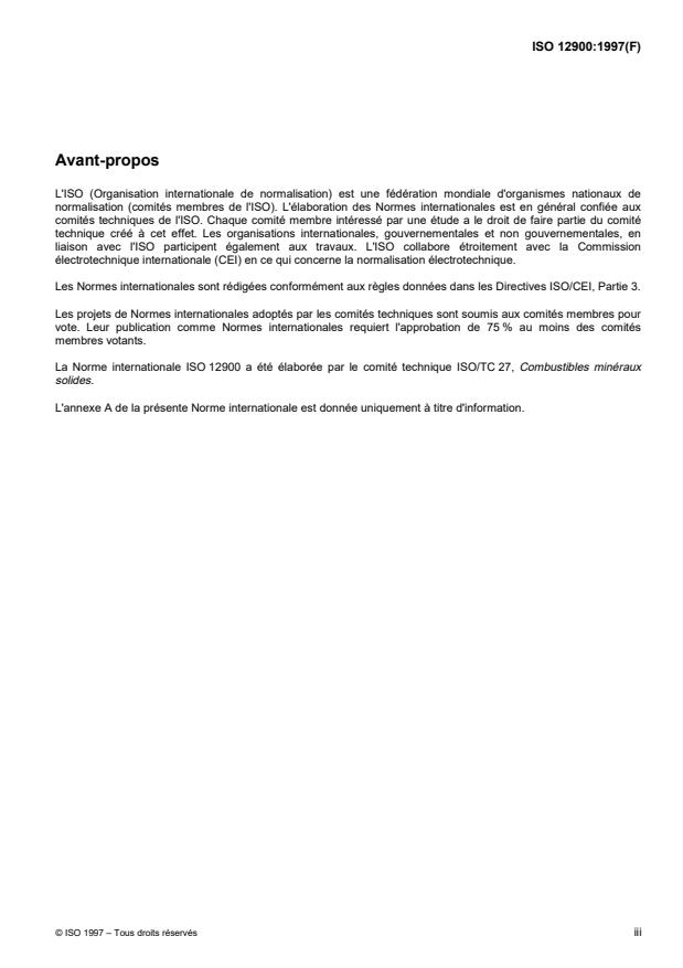 ISO 12900:1997 - Houille -- Détermination de l'abrasivité