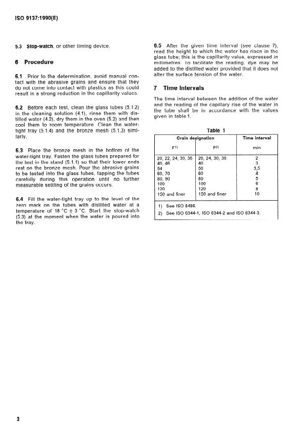 ISO 9137:1990 ISO 9137:1990 - Abrasive grains -- Determination of capillarity - Page 4 preview