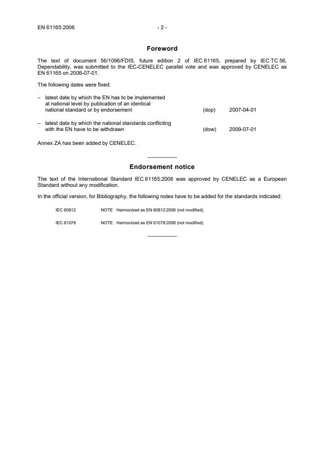 EN 61165:2006 EN 61165:2007 - Page 4 preview