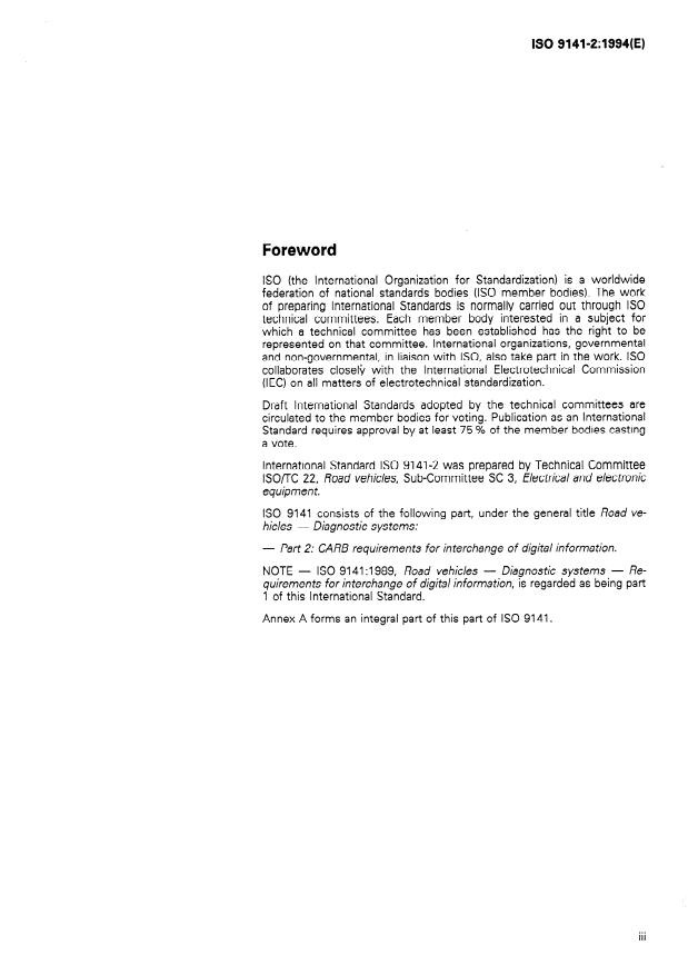 ISO 9141-2:1994 - Road vehicles -- Diagnostic systems