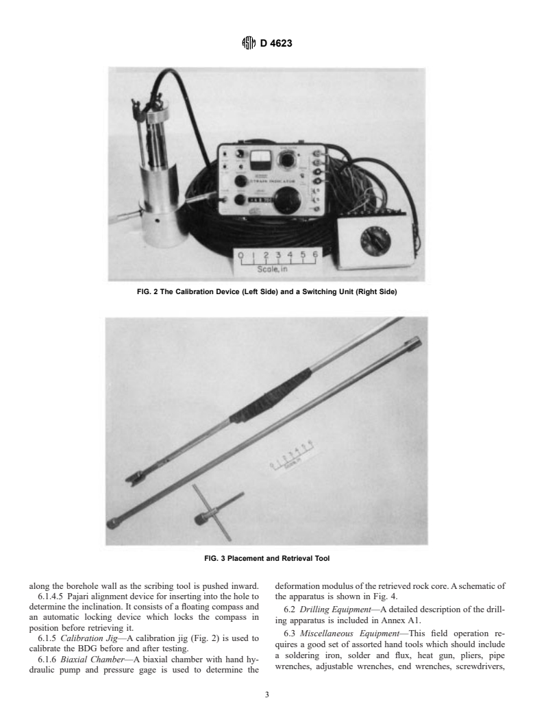 ASTM D4623-96 - Standard Test Method for Determination of In Situ Stress in Rock Mass by Overcoring Method-USBM Borehole Deformation Gage