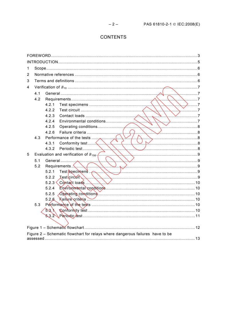 IEC PAS 61810-2-1:2008 IEC PAS 61810-2-1:2008 - Electromechanical elementary relays - Part 2-1: Reliability - Procedure for the verification of <i>B</i><sub>10</sub> values
Released:7/9/2008
Isbn:2831898420 - Page 4 preview