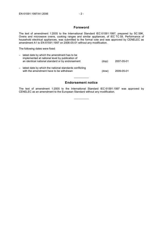 EN 61591:1997/A1:2006 EN 61591:2001/A1:2006 - Page 4 preview