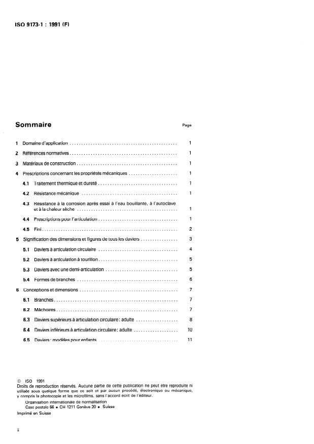 ISO 9173-1:1991 ISO 9173-1:1991 - Daviers a usage dentaire - Page 2 preview
