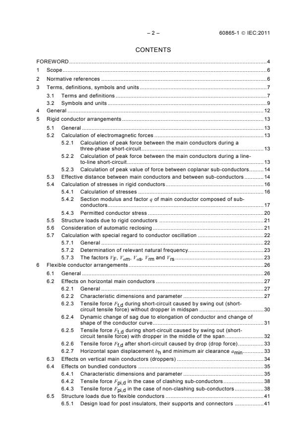 IEC 60865-1:2011 IEC 60865-1:2011 - Short-circuit currents - Calculation of effects - Part 1: Definitions and calculation methods - Page 4 preview