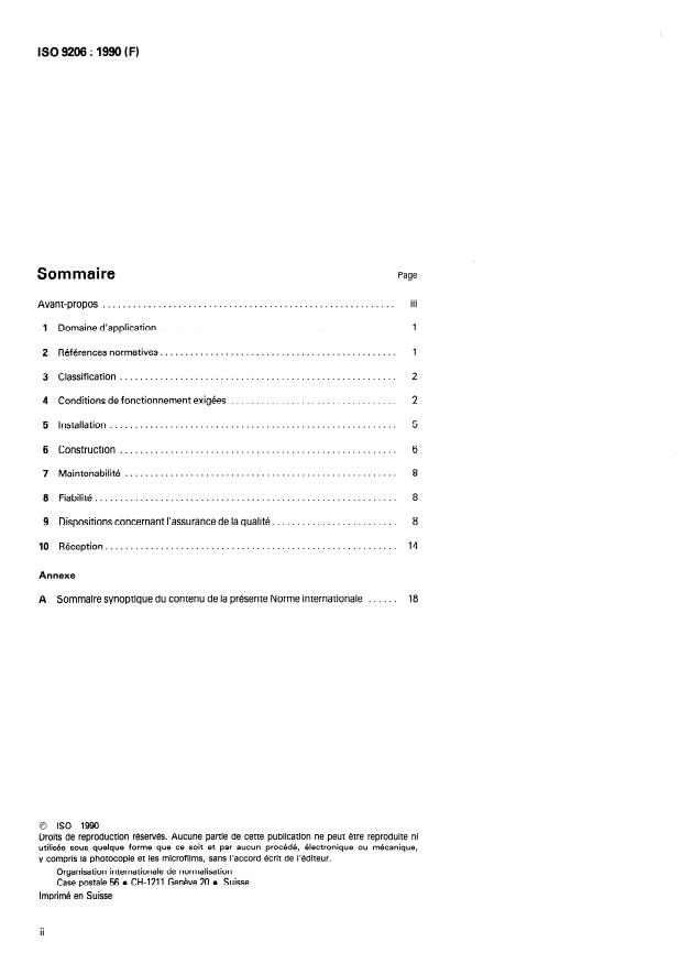 ISO 9206:1990 ISO 9206:1990 - Aéronautique et espace -- Moteurs hydrauliques a cylindrée fixe -- Spécifications générales - Page 2 preview