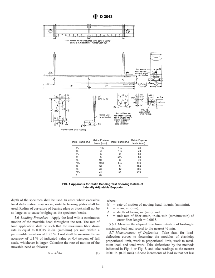 ASTM D3043-00 - Standard Test Methods for Testing Structural Panels in Flexure