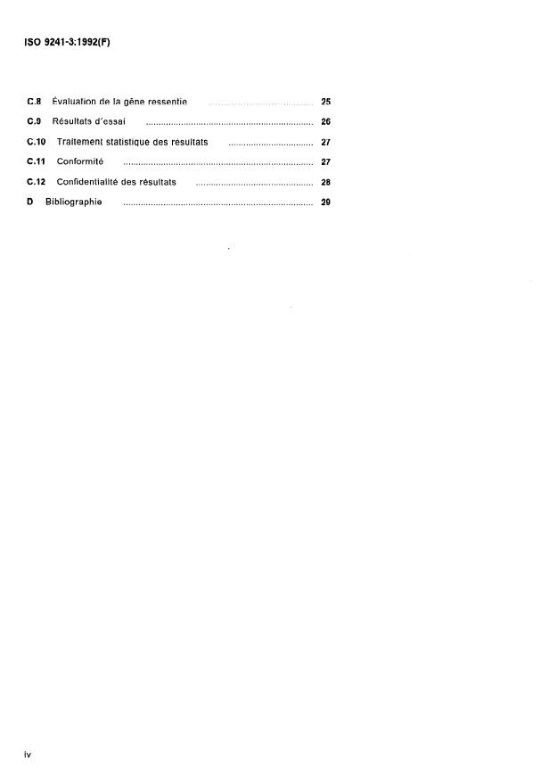 ISO 9241-3:1992 ISO 9241-3:1992 - Exigences ergonomiques pour travail de bureau avec terminaux a écrans de visualisation (TEV) - Page 4 preview
