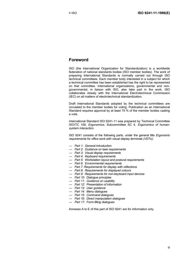 ISO 9241-11:1998 - Ergonomic requirements for office work with visual display terminals (VDTs)