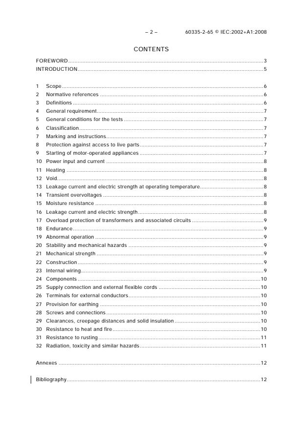 IEC 60335-2-65:2002+AMD1:2008 CSV IEC 60335-2-65:2002+AMD1:2008 CSV - Household and similar electrical appliances - Safety - Part 2-65: Particular requirements for air-cleaning appliances - Page 4 preview
