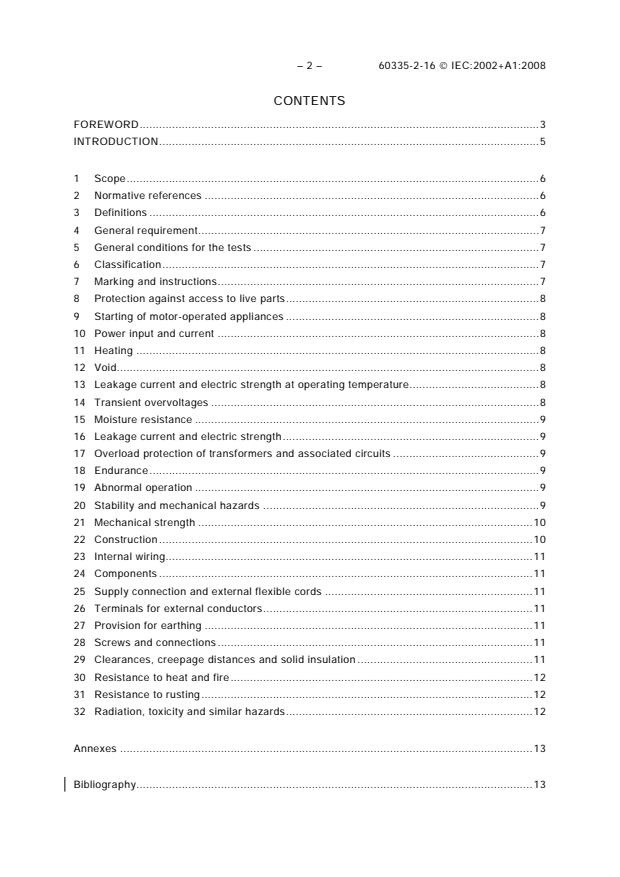 IEC 60335-2-16:2002+AMD1:2008 CSV IEC 60335-2-16:2002+AMD1:2008 CSV - Household and similar electrical appliances - Safety - Part 2-16: Particular requirements for food waste disposers - Page 4 preview