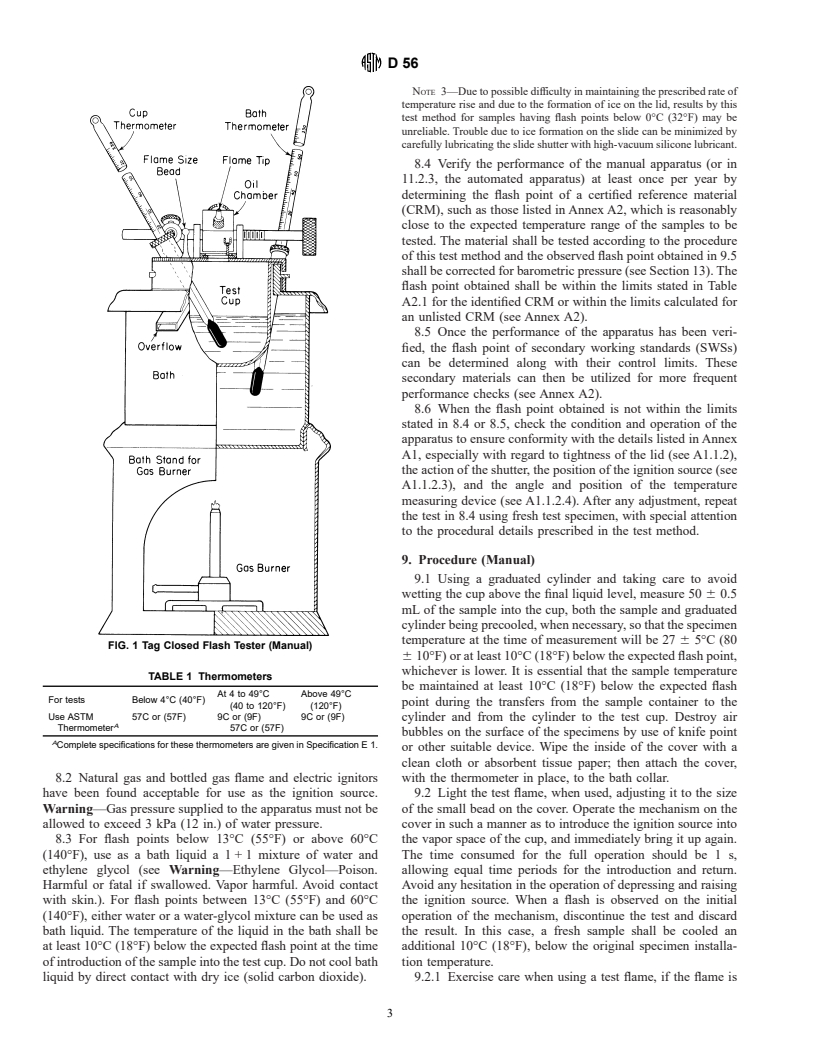 ASTM D56-00 - Standard Test Method for Flash Point by Tag Closed Tester