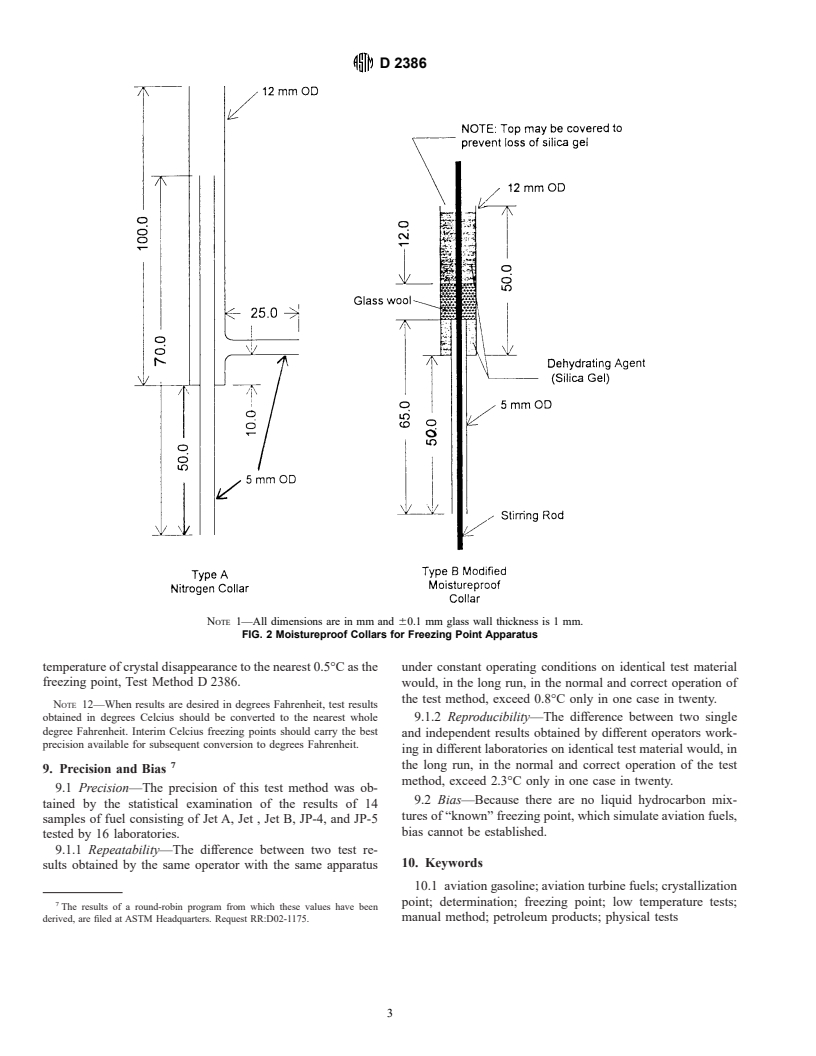 ASTM D2386-97 - Standard Test Method for Freezing Point of Aviation Fuels