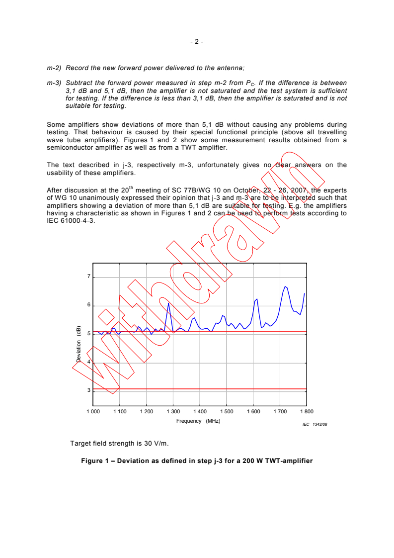 IEC 61000-4-3:2006/ISH1:2008 IEC 61000-4-3:2006/ISH1:2008 - Interpretation sheet 1 - Electromagnetic compatibility (EMC) - Part 4-3: Testing and measurement techniques - Radiated, radio-frequency, electromagnetic field immunity test
Released:8/28/2008 - Page 2 preview