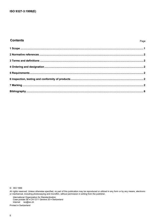 ISO 9327-3:1999 ISO 9327-3:1999 - Steel forgings and rolled or forged bars for pressure purposes -- Technical delivery conditions - Page 2 preview