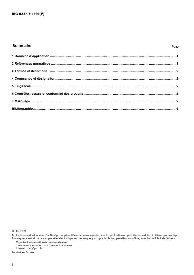 ISO 9327-3:1999 ISO 9327-3:1999 - Pieces forgées et barres laminées ou forgées en acier pour appareils a pression -- Conditions techniques de livraison - Page 2 preview