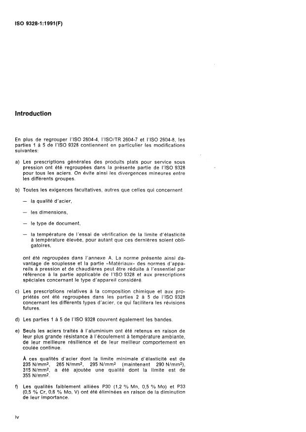 ISO 9328-1:1991 ISO 9328-1:1991 - Tôles et bandes en acier pour service sous pression -- Conditions techniques de livraison - Page 4 preview