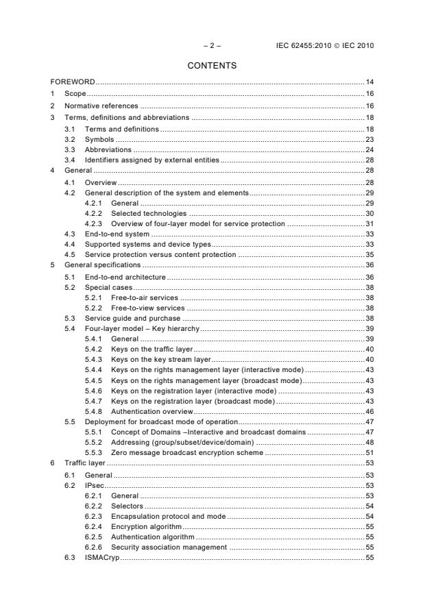 IEC 62455:2010 IEC 62455:2010 - Internet protocol (IP) and transport stream (TS) based service access - Page 4 preview