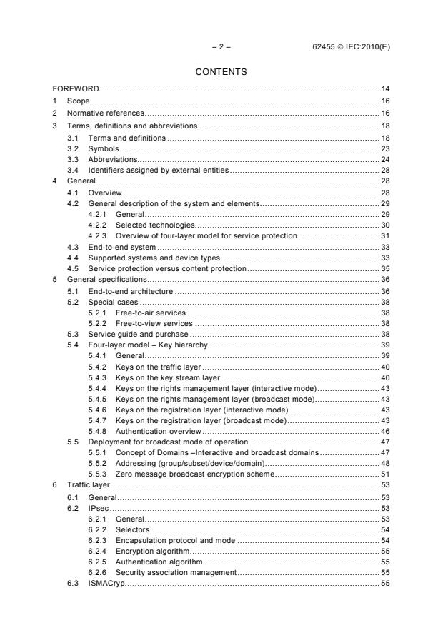 IEC 62455:2010 IEC 62455:2010 - Internet protocol (IP) and transport stream (TS) based service access (TA1) - Page 4 preview