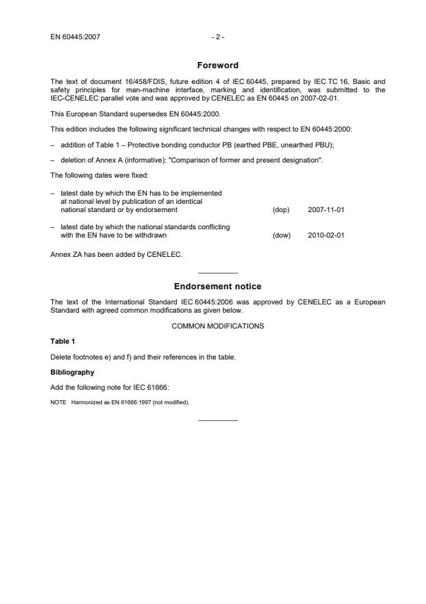 EN 60445:2007 EN 60445:2008 - Page 4 preview