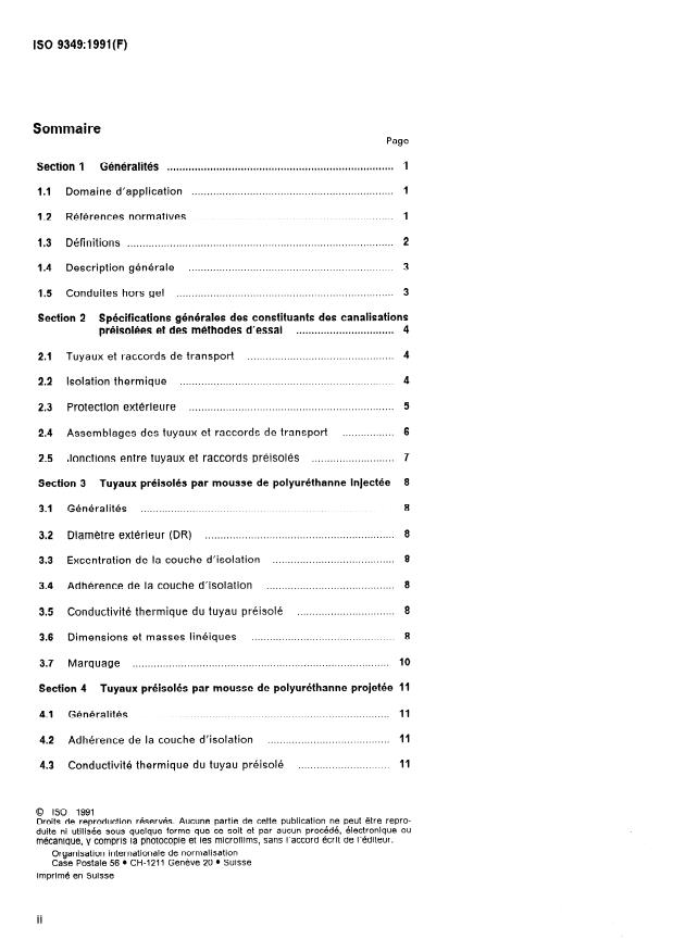 ISO 9349:1991 ISO 9349:1991 - Systemes de canalisations préisolées en fonte ductile - Page 2 preview