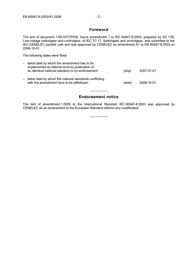 SIST EN 60947-8:2003/A1:2007 SIST EN 60947-8:2003/A1:2007 - Page 4 preview