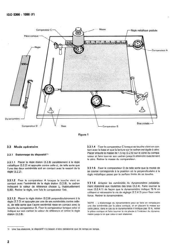ISO 9366:1990 ISO 9366:1990 - Dalles d'aggloméré composé de liege pour revetements des sols -- Détermination des dimensions et contrôle de l'équerrage et de la rectitude des bords - Page 4 preview