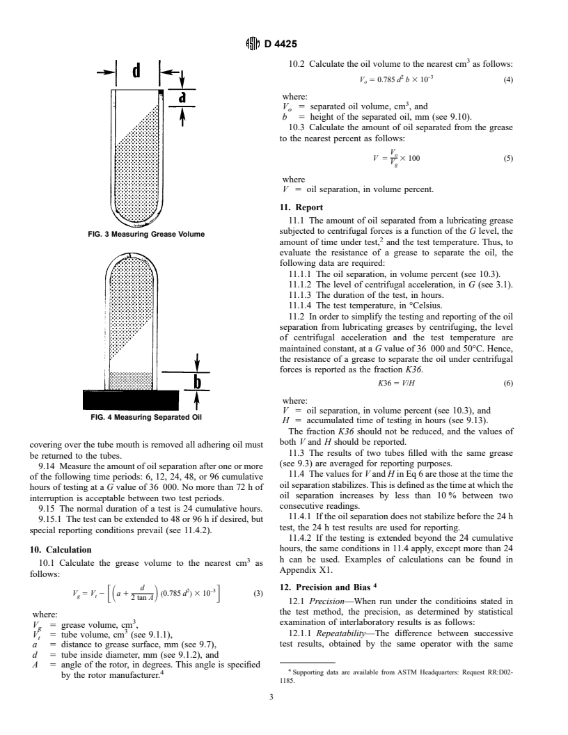 ASTM D4425-97 - Standard Test Method for Oil Separation From Lubricating Grease by Centrifuging (Koppers Method)