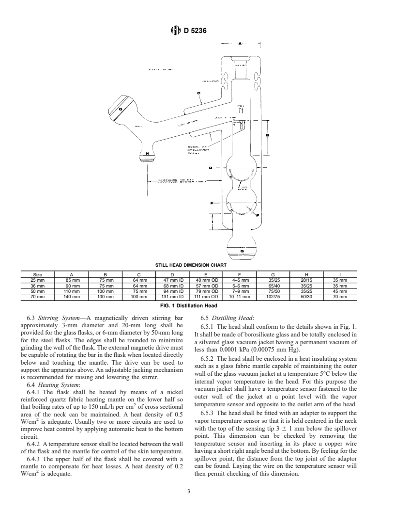 ASTM D5236-99ae1 - Standard Test Method for Distillation of Heavy Hydrocarbon Mixtures (Vacuum Potstill Method)