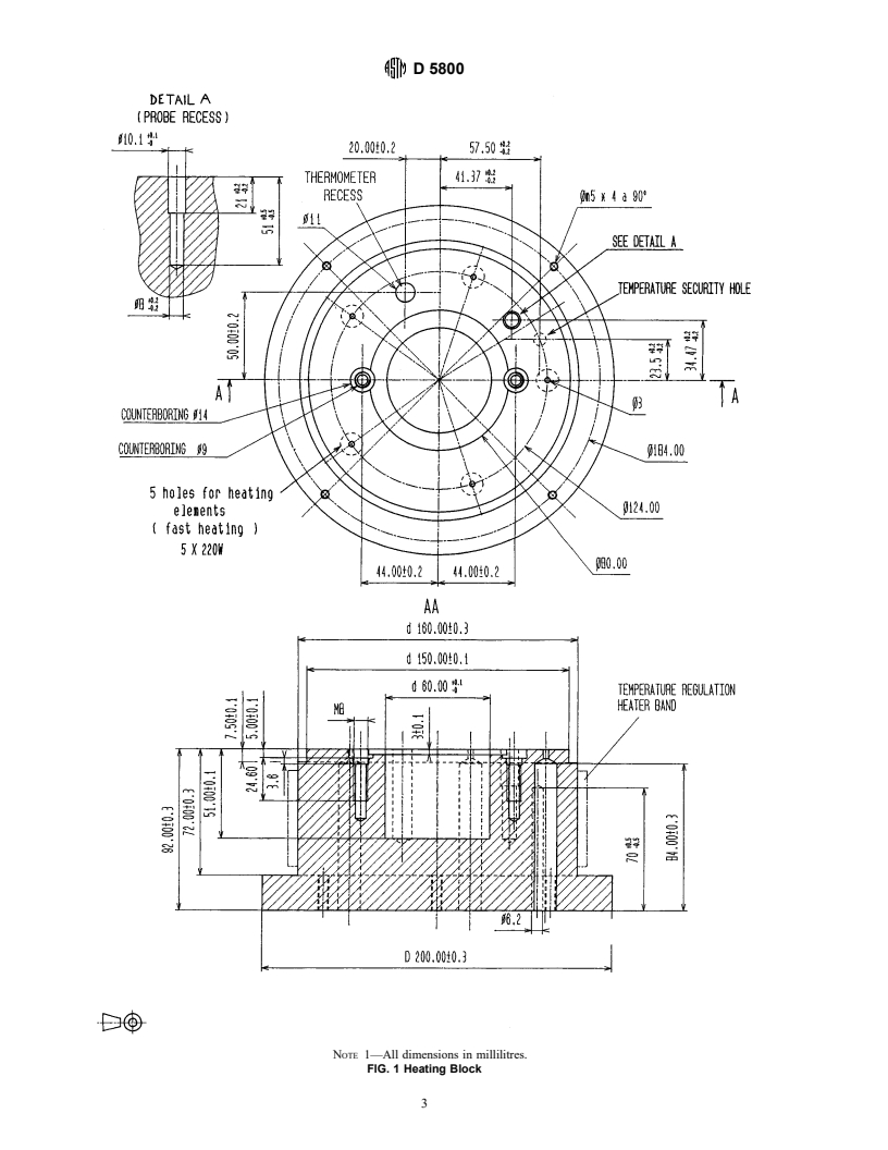 ASTM D5800-00a - Standard Test Method for Evaporation Loss of Lubricating Oils by the Noack Method