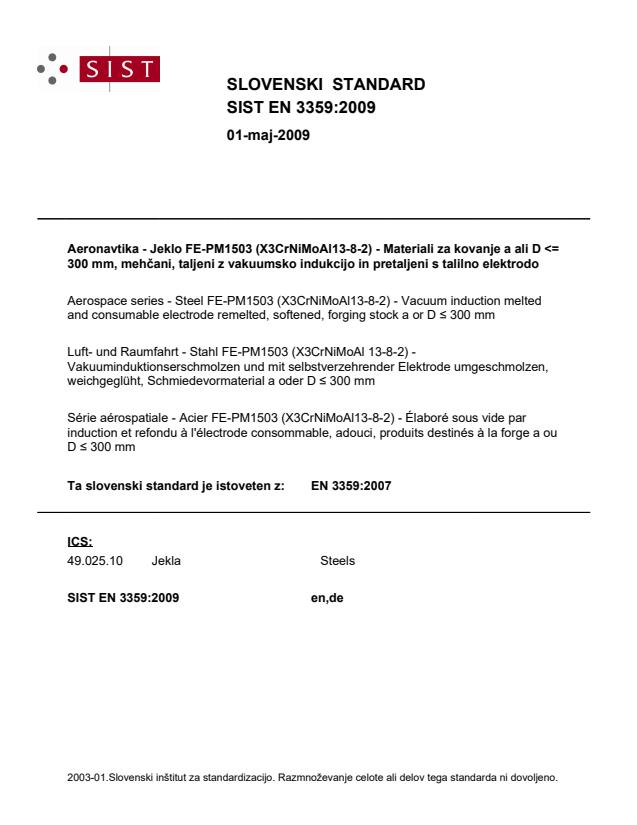 EN 3359:2009