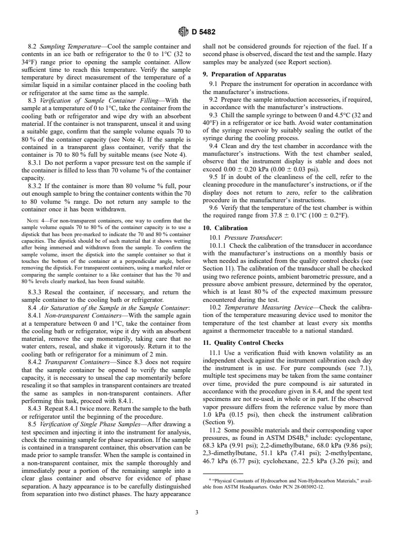 ASTM D5482-99 - Standard Test Method for Vapor Pressure of Petroleum Products (Mini Method-Atmospheric)