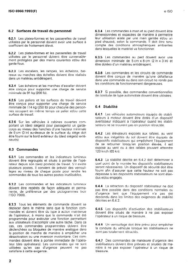 ISO 6966:1993 ISO 6966:1993 - Aéronefs -- Caractéristiques de base du matériel de chargement des aéronefs - Page 4 preview