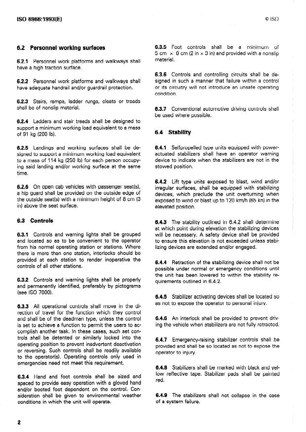 ISO 6966:1993 ISO 6966:1993 - Aircraft -- Basic requirements for aircraft loading equipment - Page 4 preview