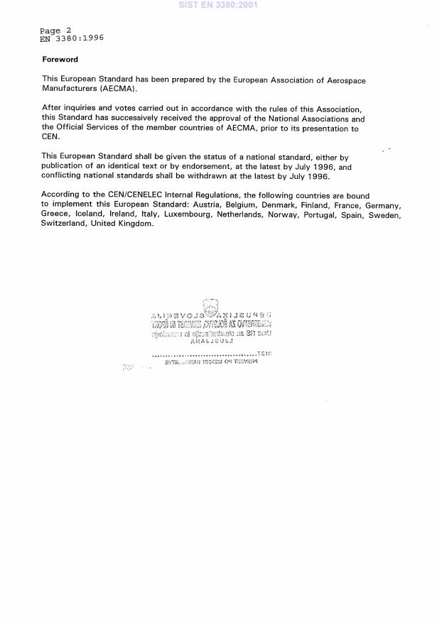 SIST EN 3380:2001 SIST EN 3380:2001 - Page 4 preview