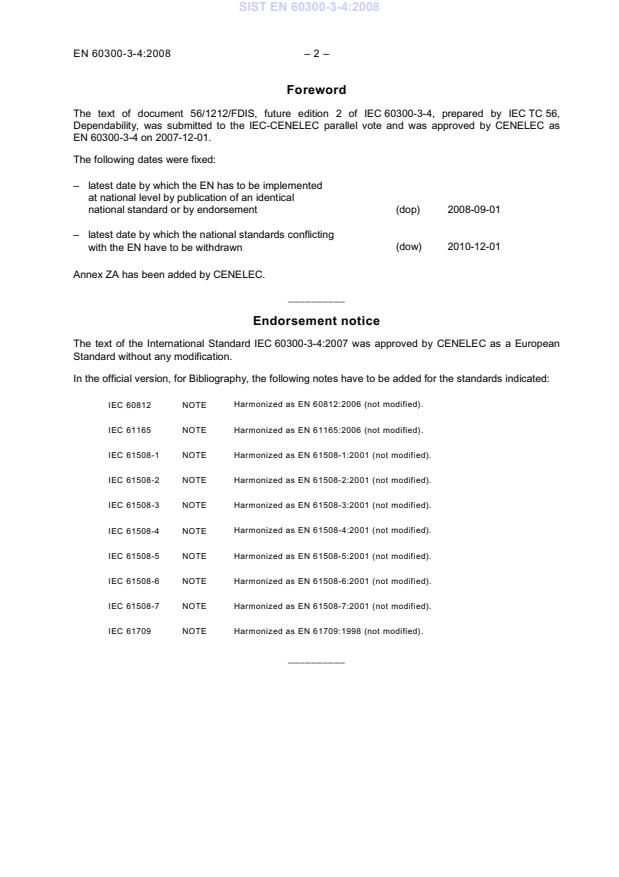 EN 60300-3-4:2008 EN 60300-3-4:2008 - Page 4 preview