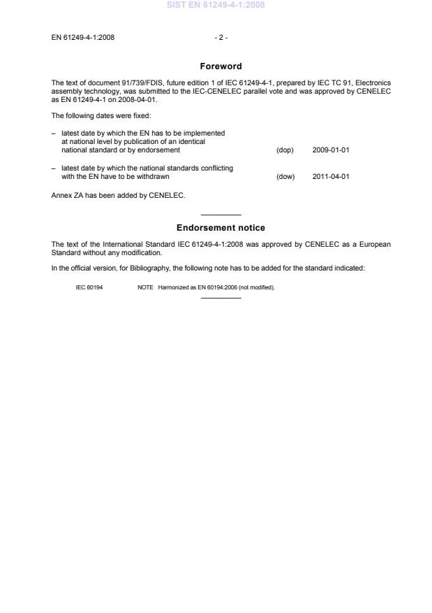 EN 61249-4-1:2008 EN 61249-4-1:2008 - Page 4 preview