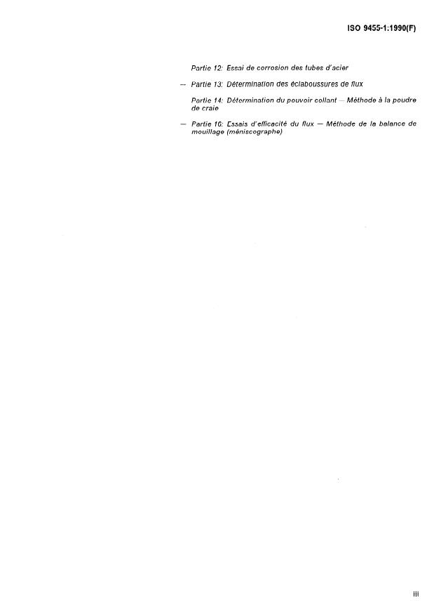 ISO 9455-1:1990 - Flux de brasage tendre -- Méthodes d'essai