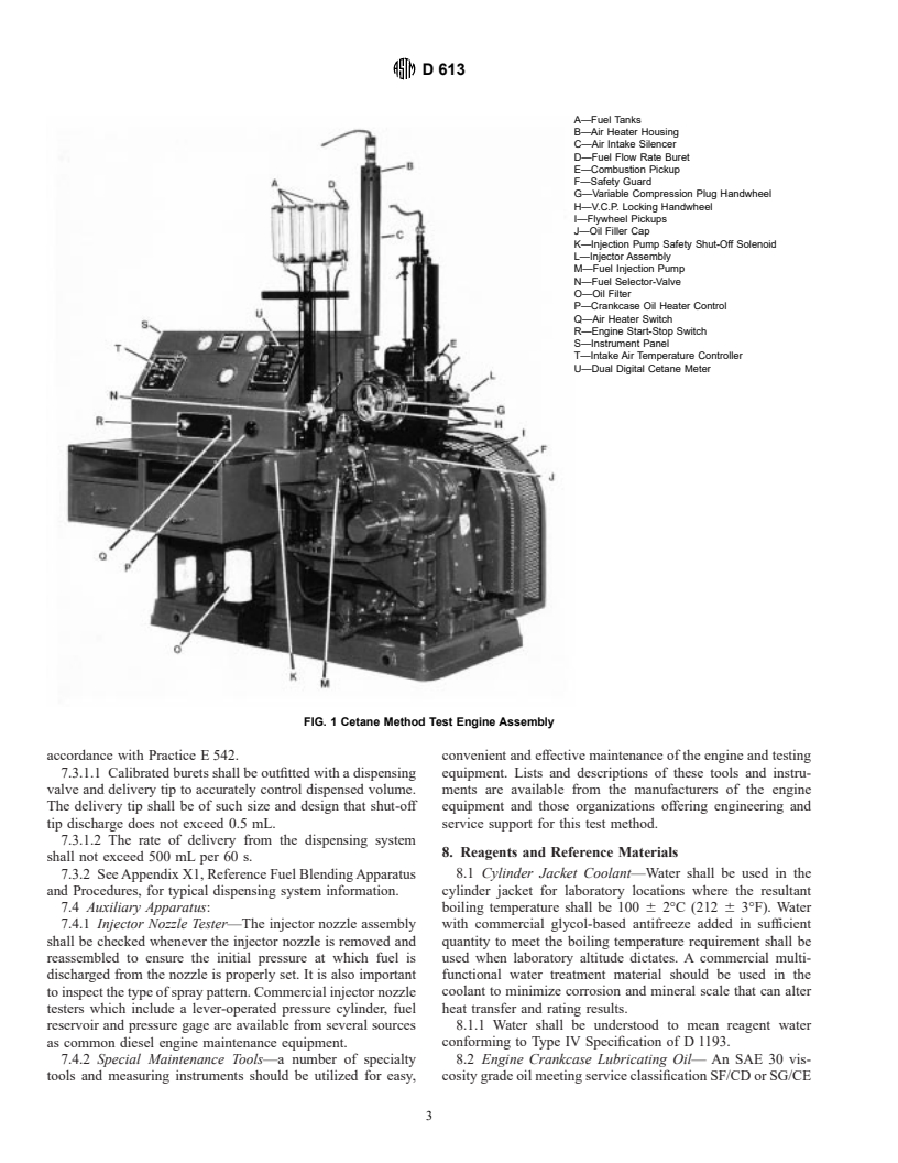 ASTM D613-95 - Standard Test Method for Cetane Number of Diesel Fuel Oil