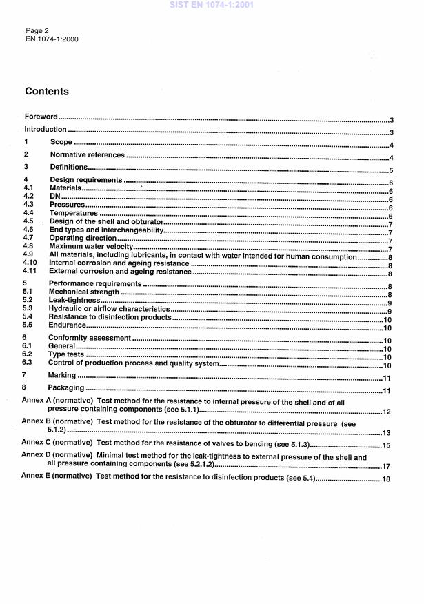 SIST EN 1074-1:2001 SIST EN 1074-1:2001 - Page 4 preview
