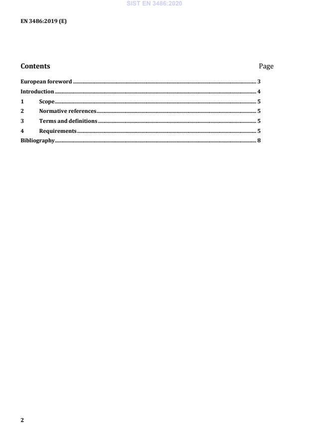 SIST EN 3486:2020 SIST EN 3486:2020 - Page 4 preview