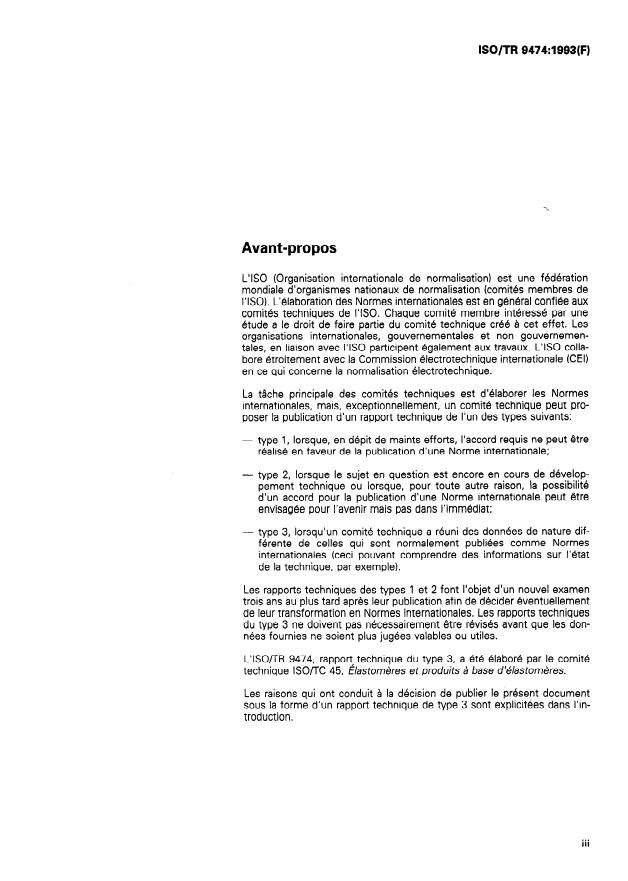 ISO/TR 9474:1993 - Caoutchouc et produits en caoutchouc -- Détermination de la justesse et du biais des méthodes d'essai chimiques