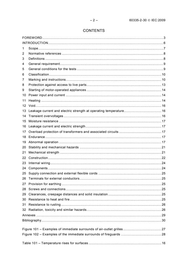 IEC 60335-2-30:2009 IEC 60335-2-30:2009 - Household and similar electrical appliances - Safety -Part 2-30: Particular requirements for room heaters - Page 4 preview