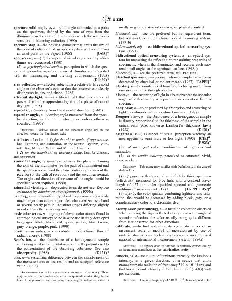 ASTM E284-02 - Standard Terminology of Appearance