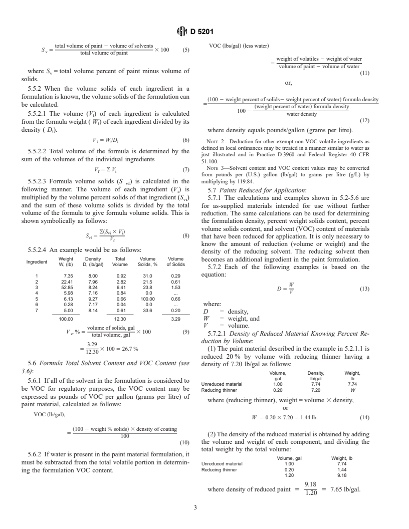 ASTM D5201-97 - Standard Practice for Calculating Formulation Physical ...